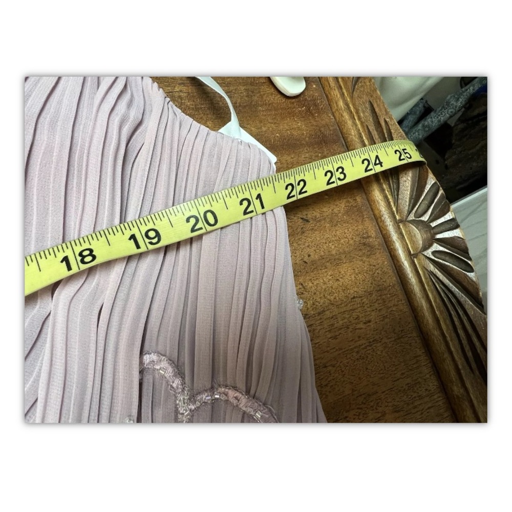 Dress, parties/cocktail, Dusty Pink, decorated, rhinestones, with shawl,size14.: - Picture 9 of 11
